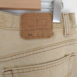 🇺🇲 Levi's 501 Vintage Made in USA 1993 Tan colour
